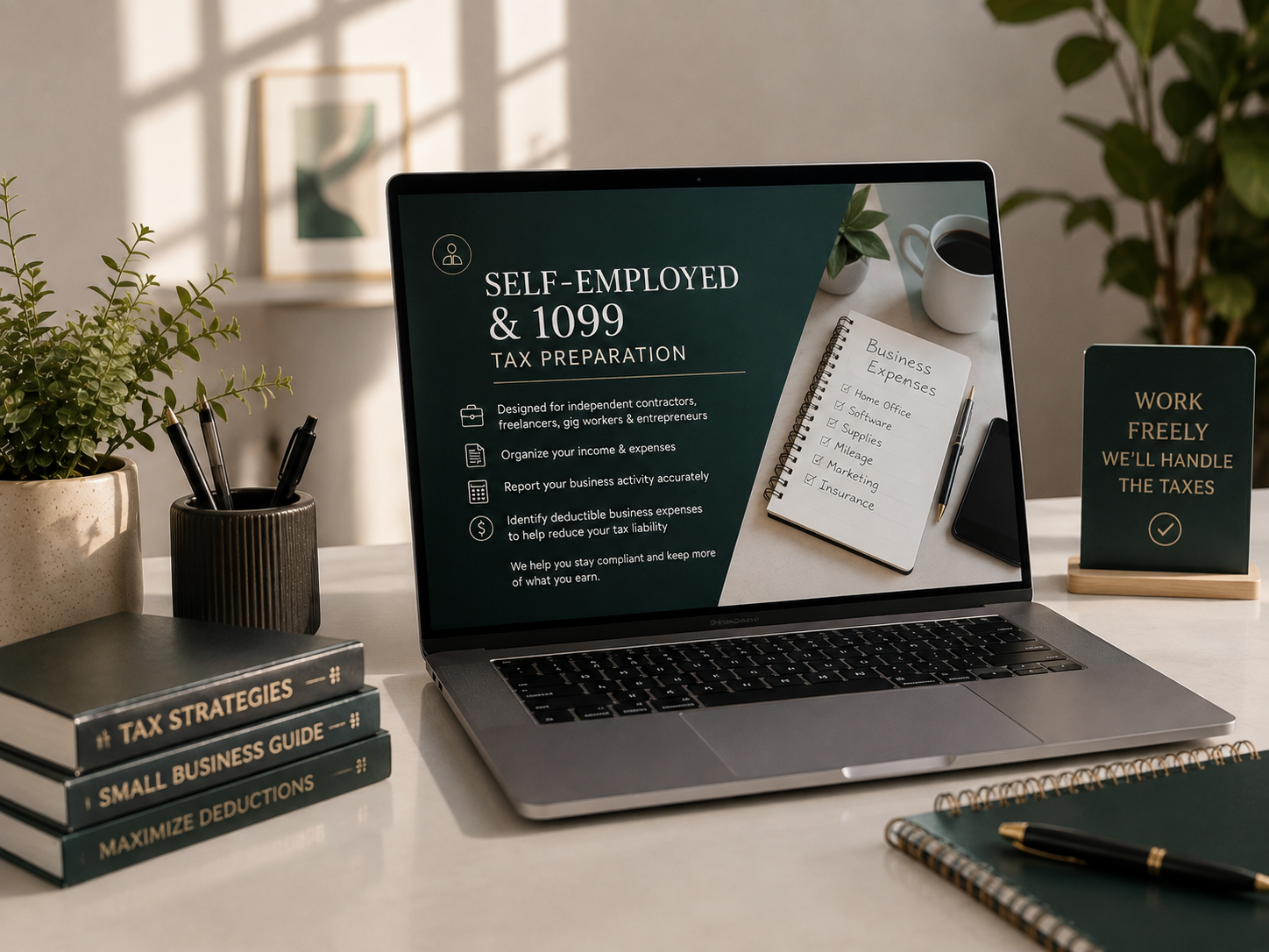 Self-employed and 1099 tax preparation