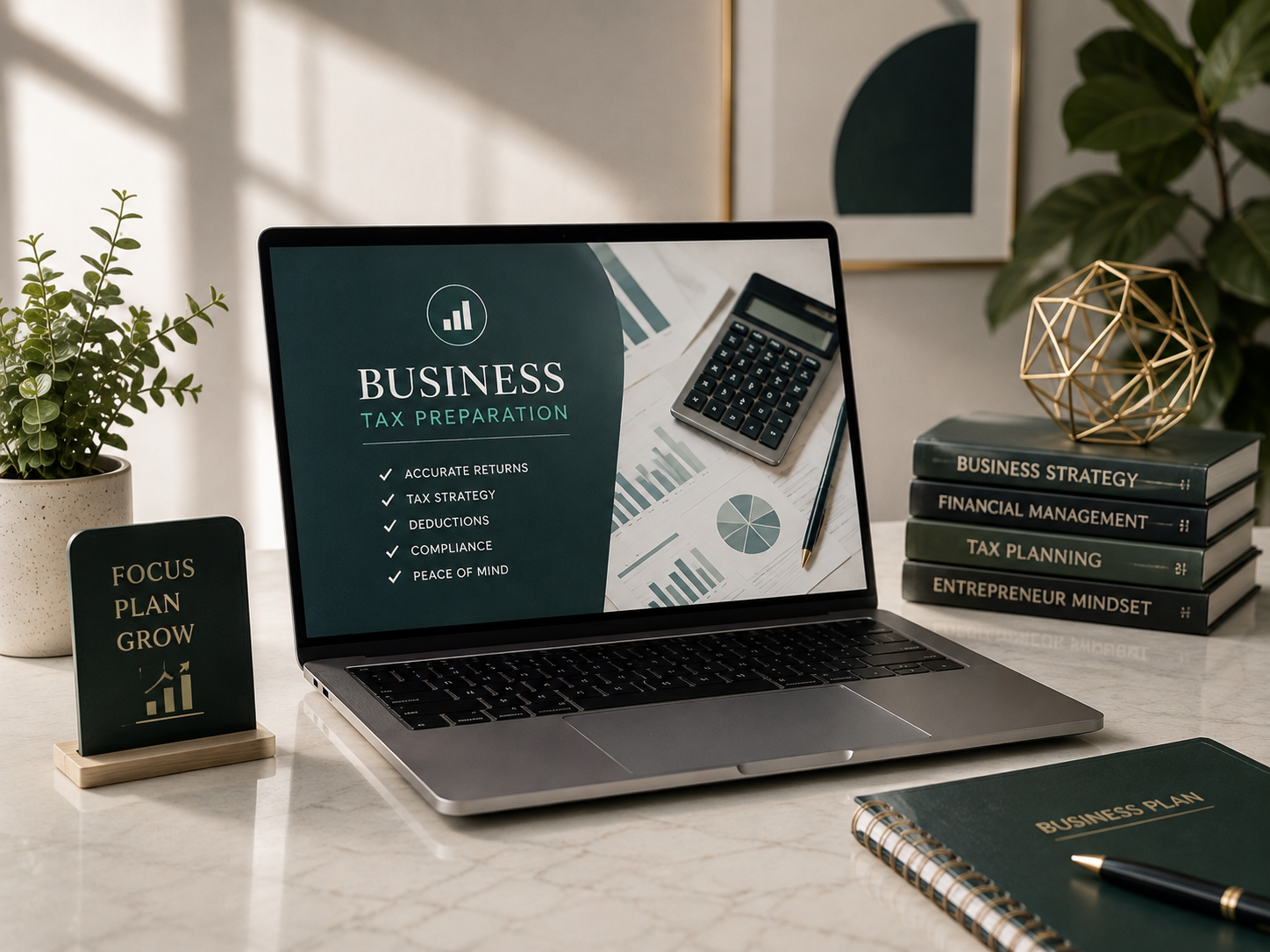 Business tax preparation