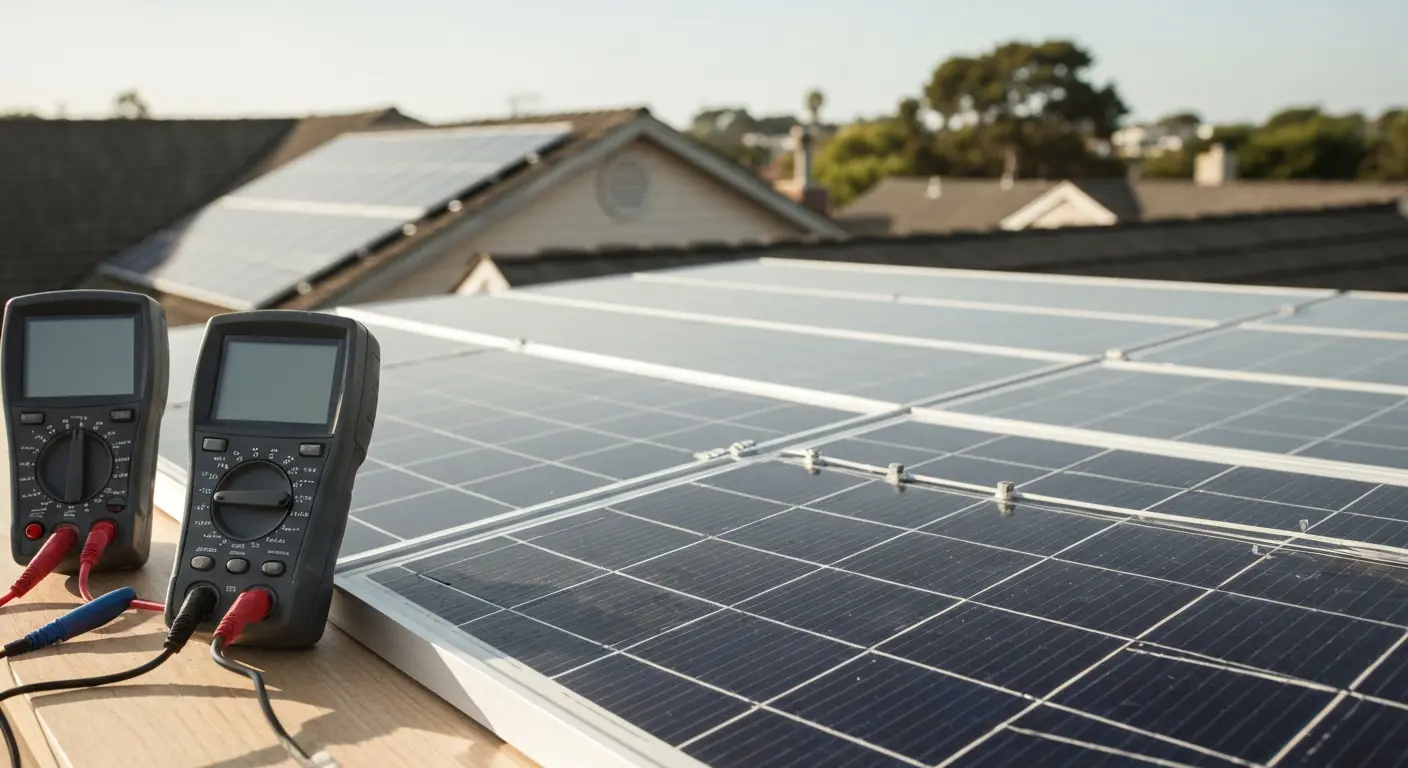 Solar panel diagnostic testing