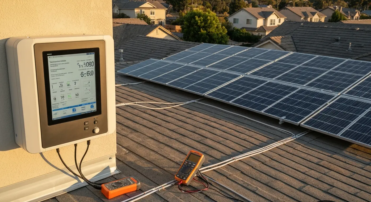 Solar system diagnostic equipment and monitoring