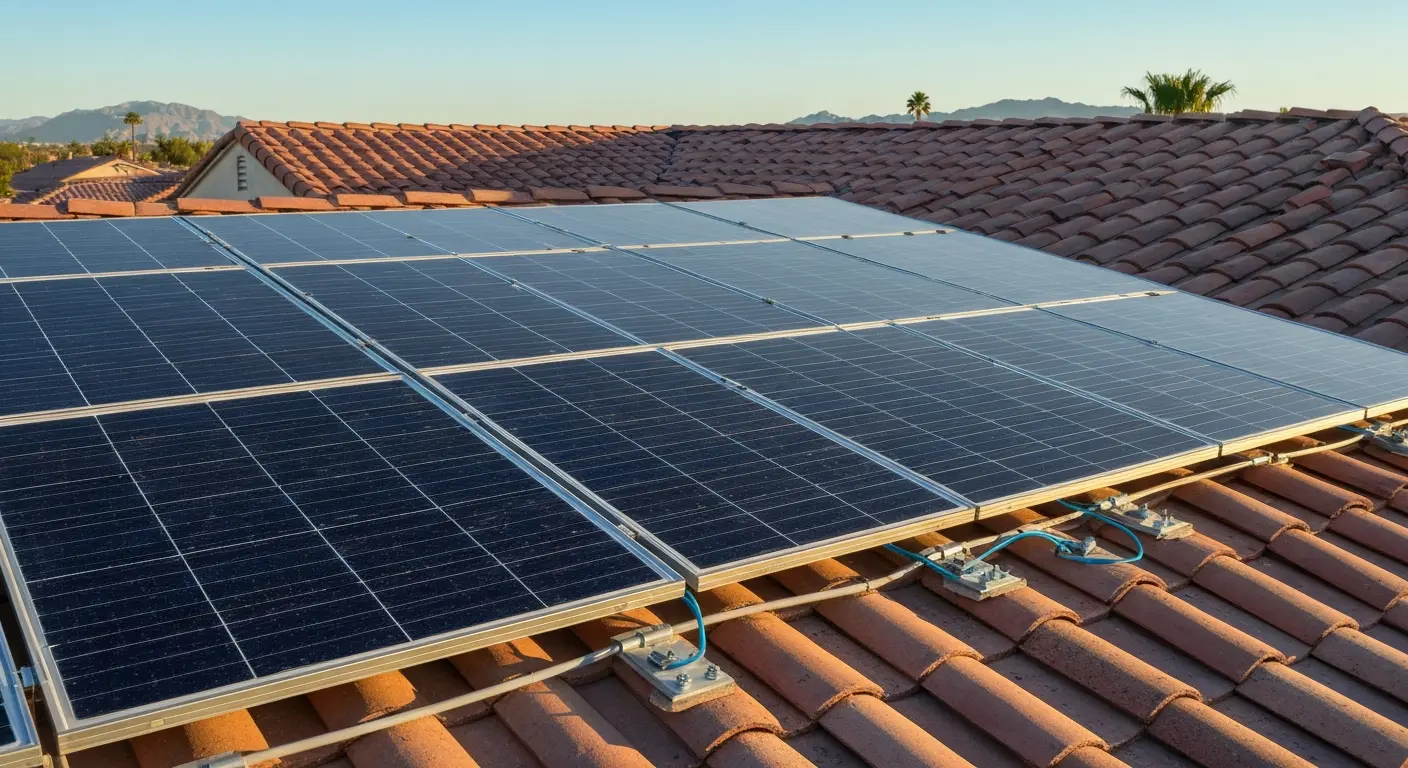Solar panel installation