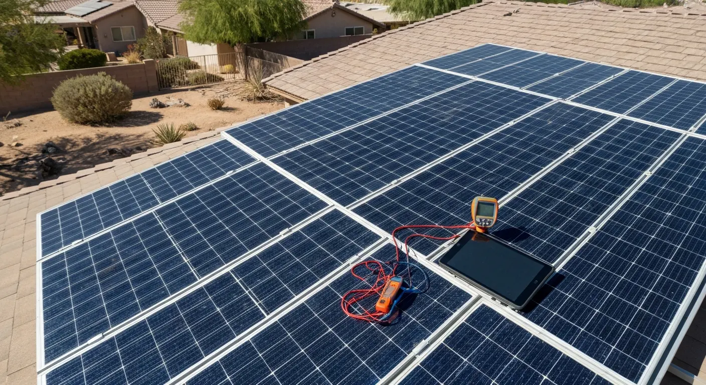 Solar system diagnostics