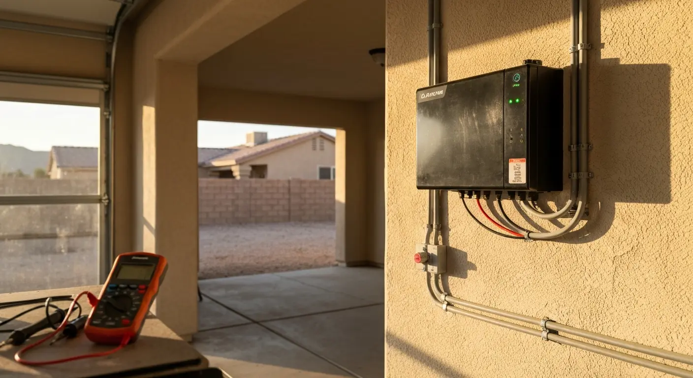 Battery backup system installation