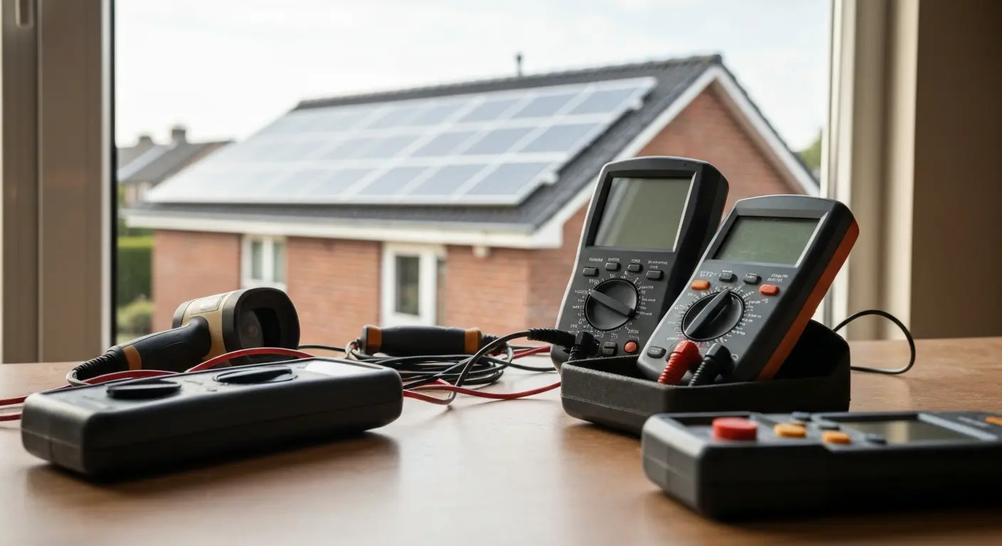 Solar system diagnostic work
