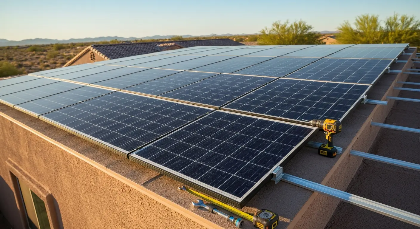 Solar panel installation