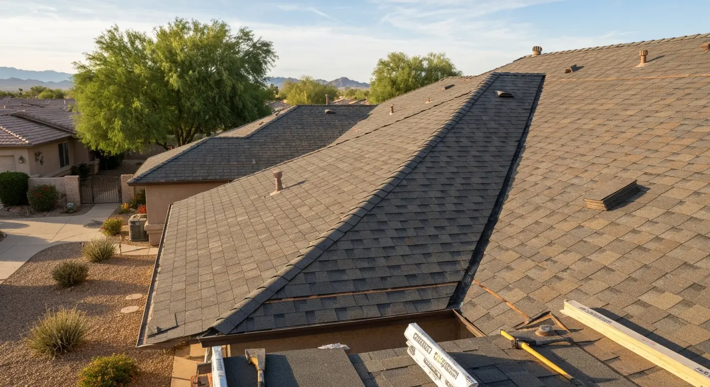 New roof installation project