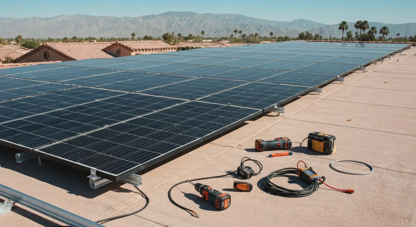 Solar panel installation