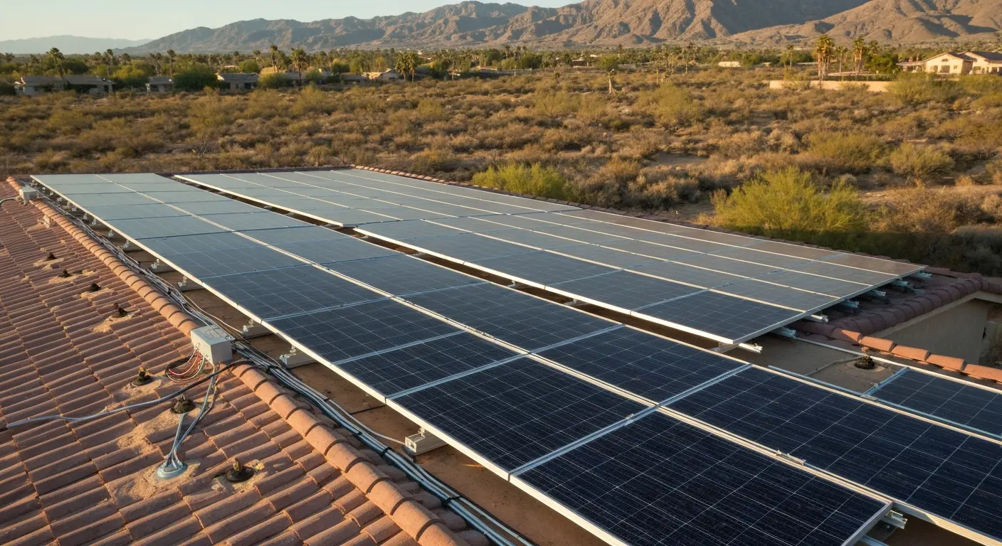 Solar panel installation