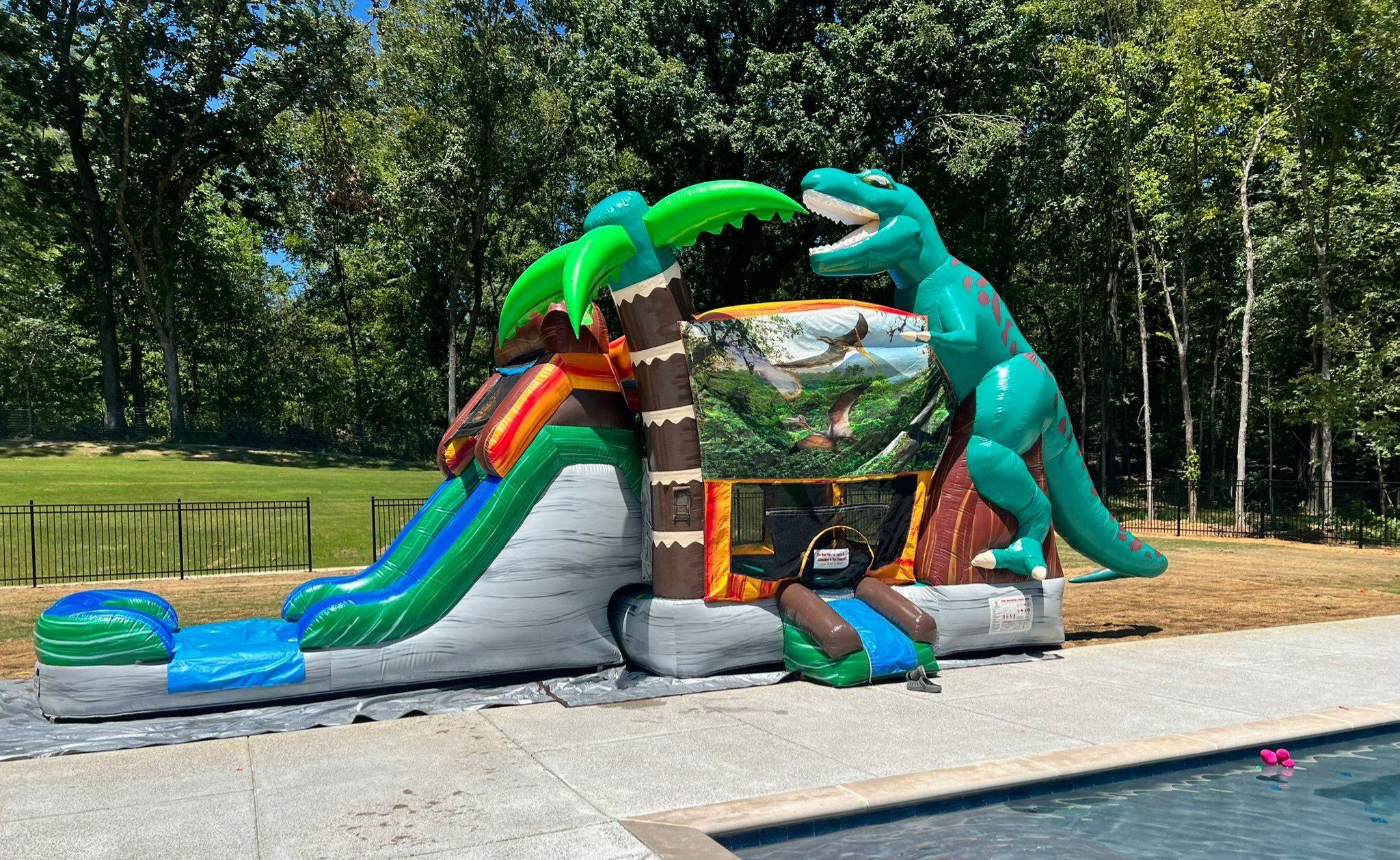 Jurassic Dinosaur Wet/Dry bounce house combo rental Germantown