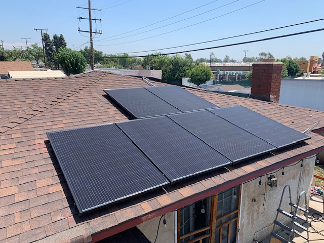 Completed Advantage Solar installation in California