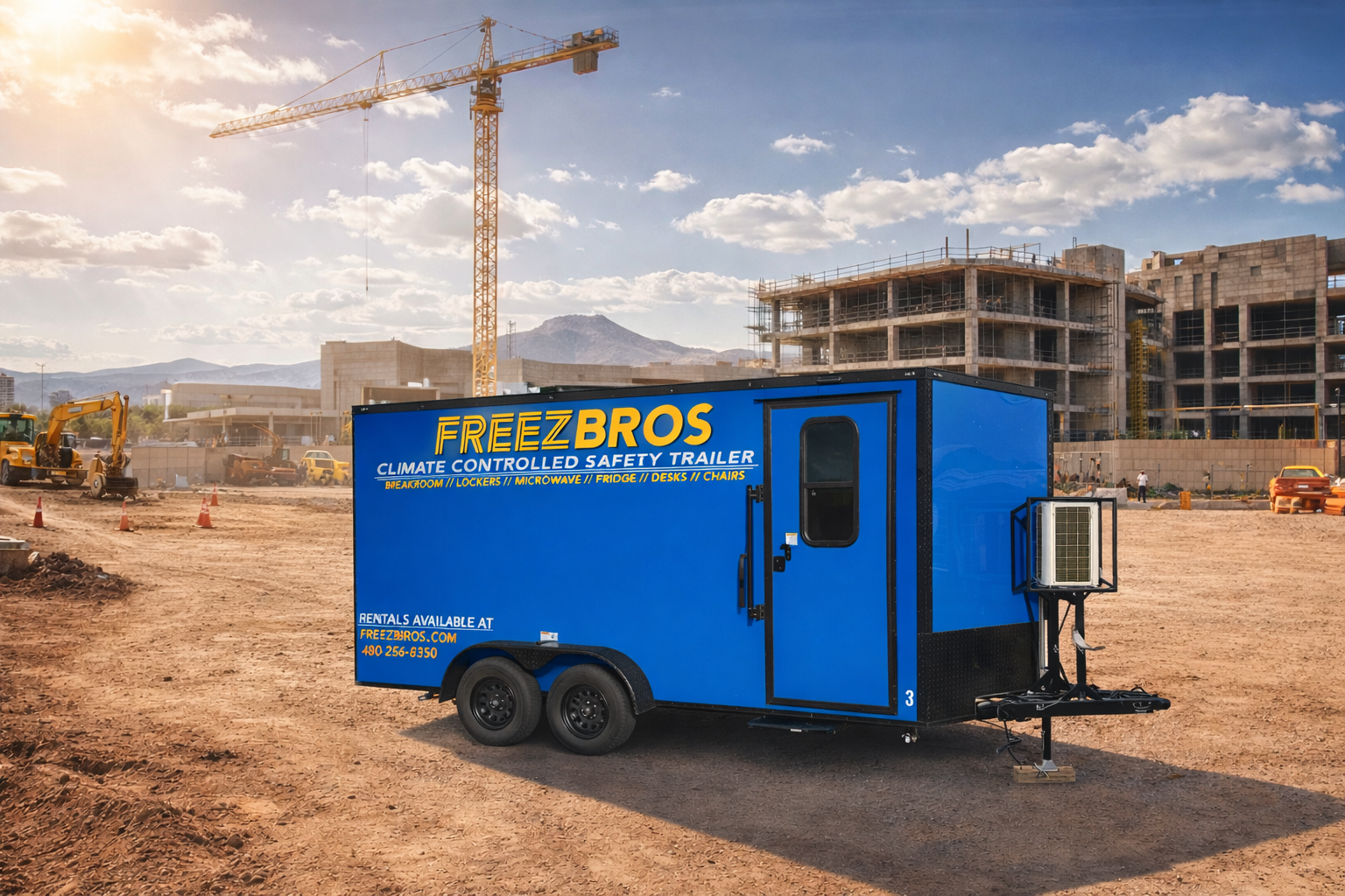 Commercial construction job site