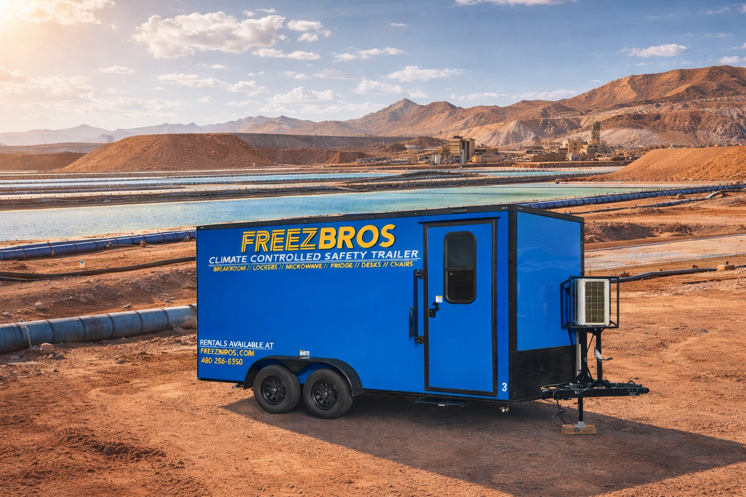 Mining operations job site