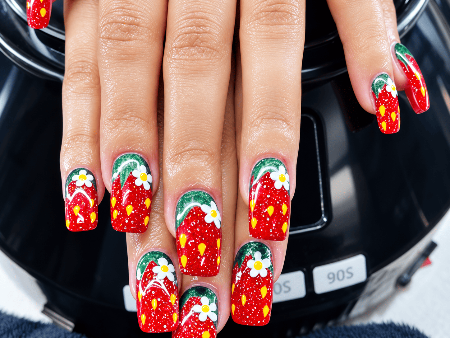 Fresh manicure with custom color at Nailed It! Colleyville