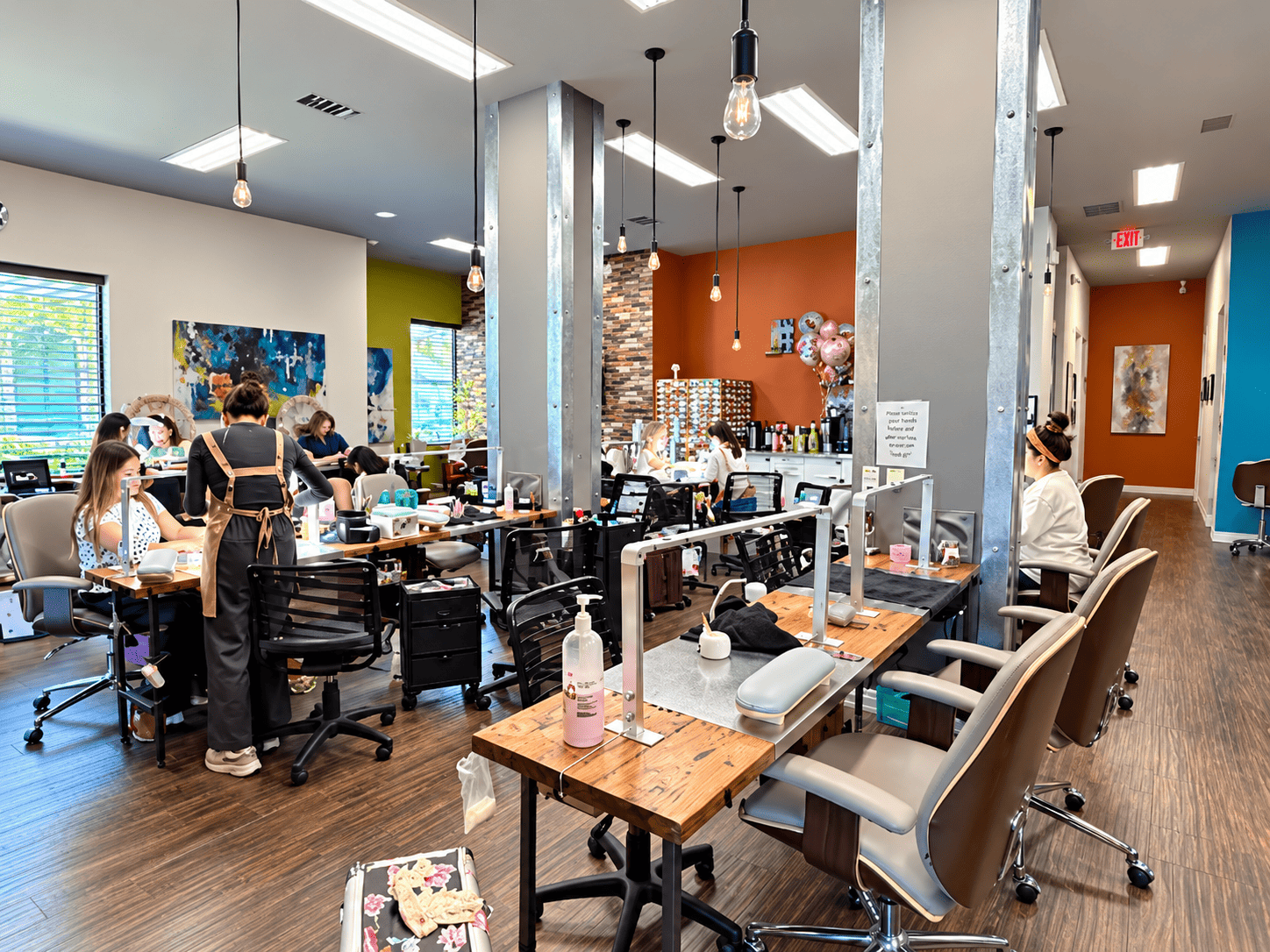 Salon interior at Nailed It! Salon and Lashes, Colleyville TX