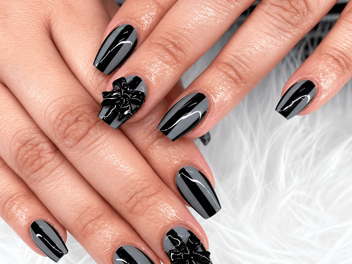 Custom nail set done at Nailed It! Salon and Lashes in Colleyville TX