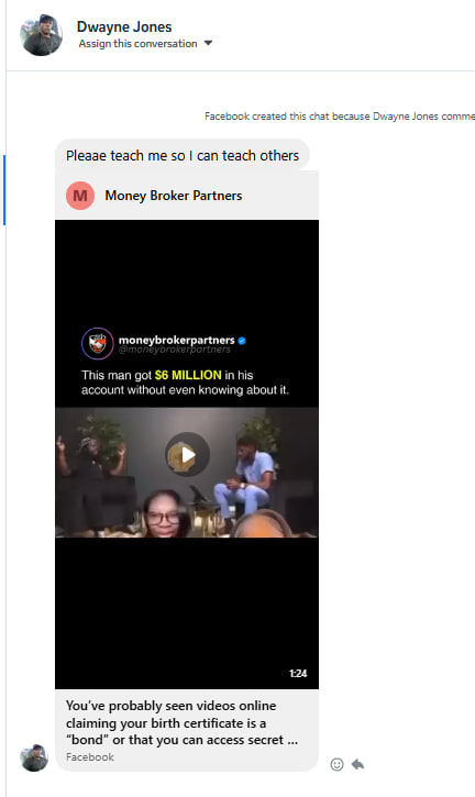 Inbound DM screenshot