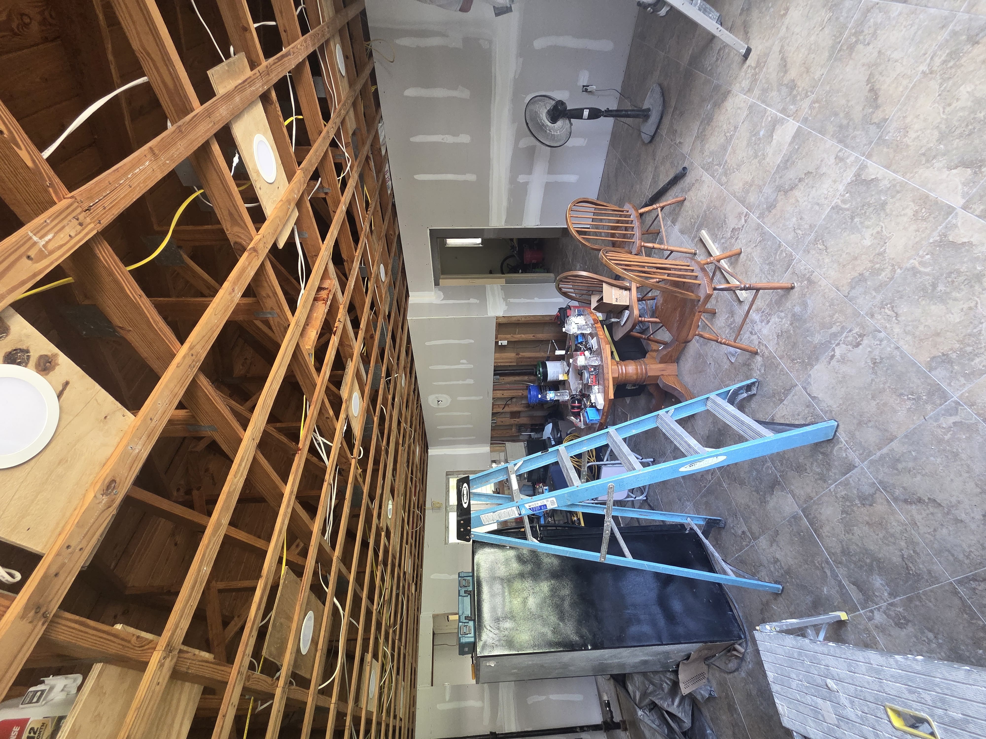 Job site in progress — Stadelman Drywall