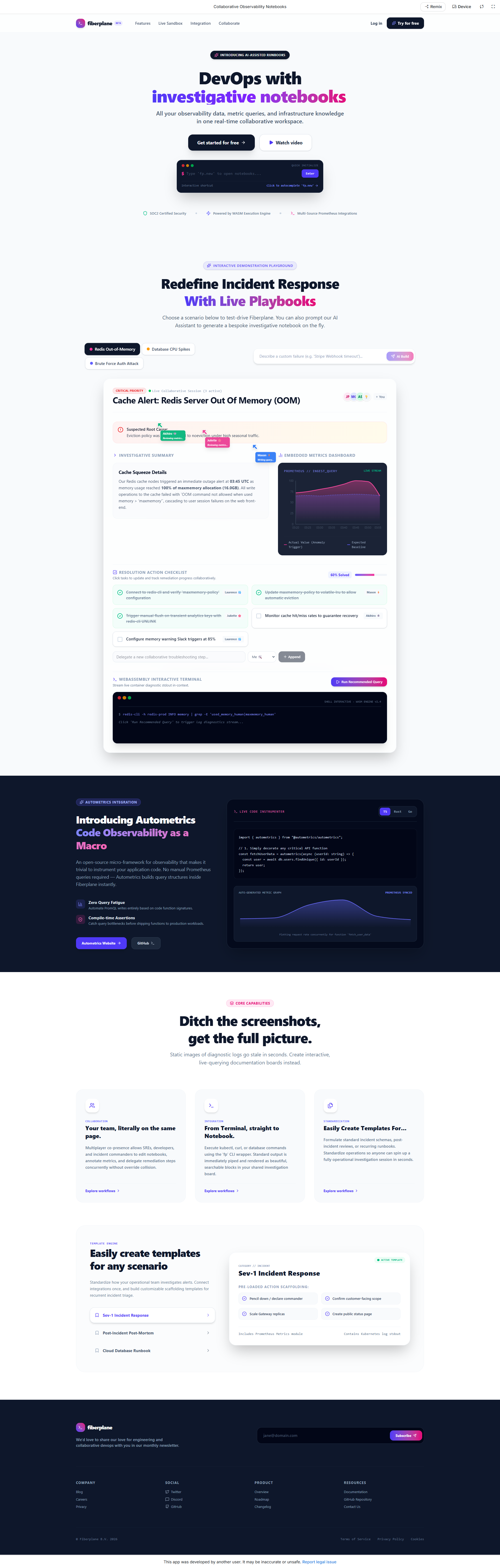 DevOps Interactive Notebook, Websites