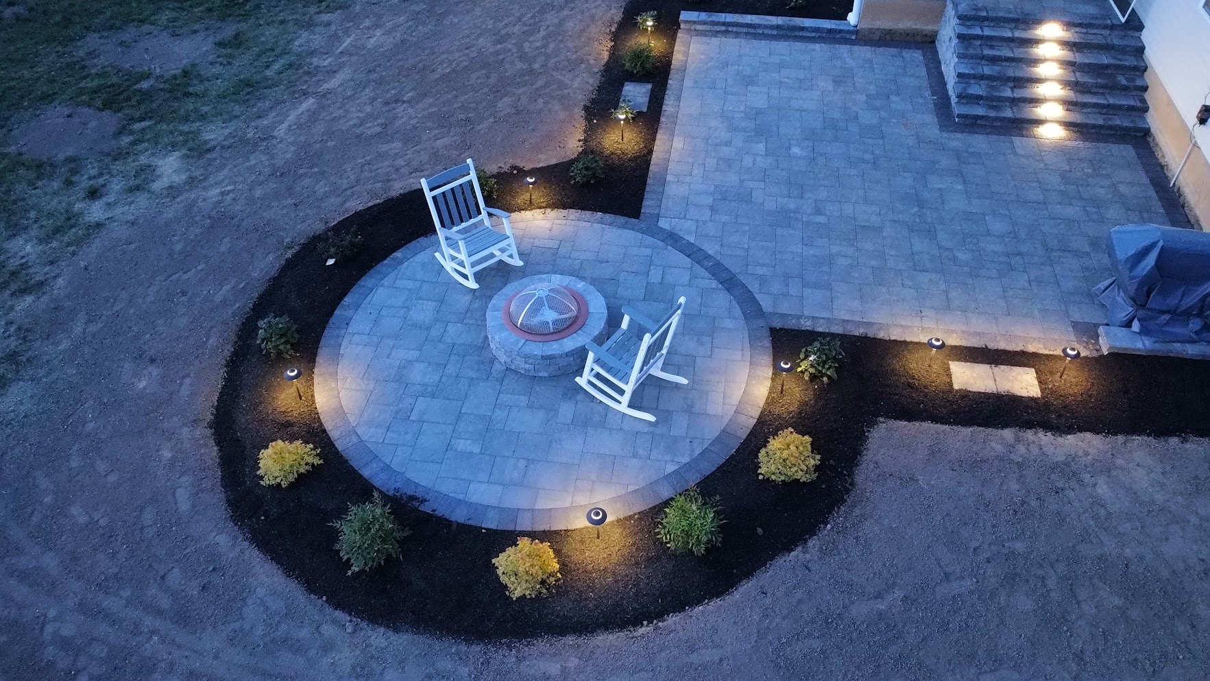 Delaware Dreamscapes paver patio project 2