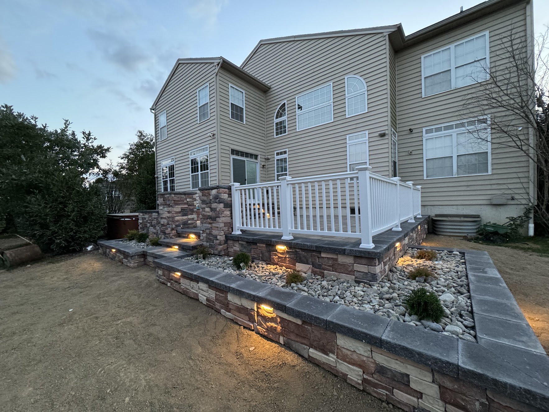 Paver patio by Delaware Dreamscapes