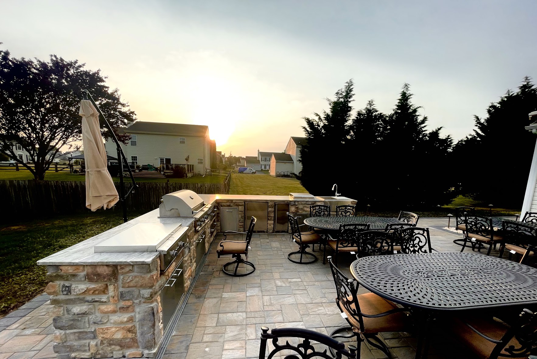 Delaware Dreamscapes paver patio project 1