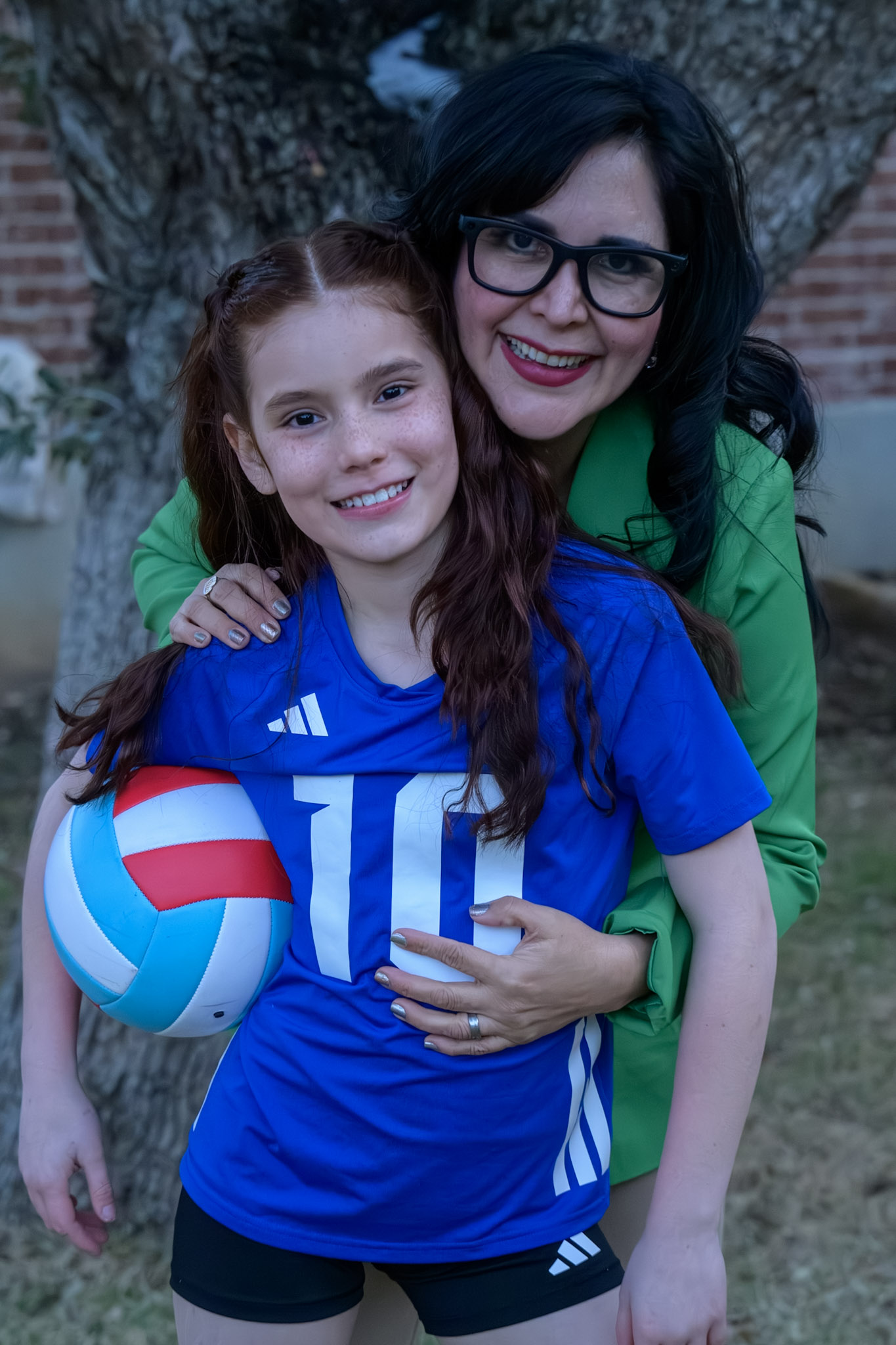 Sabrina and her mom smiling together
