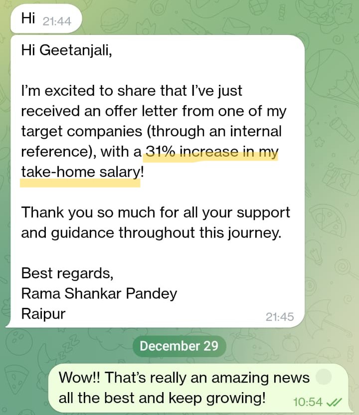 Testimonial 2 from a masterclass attendee