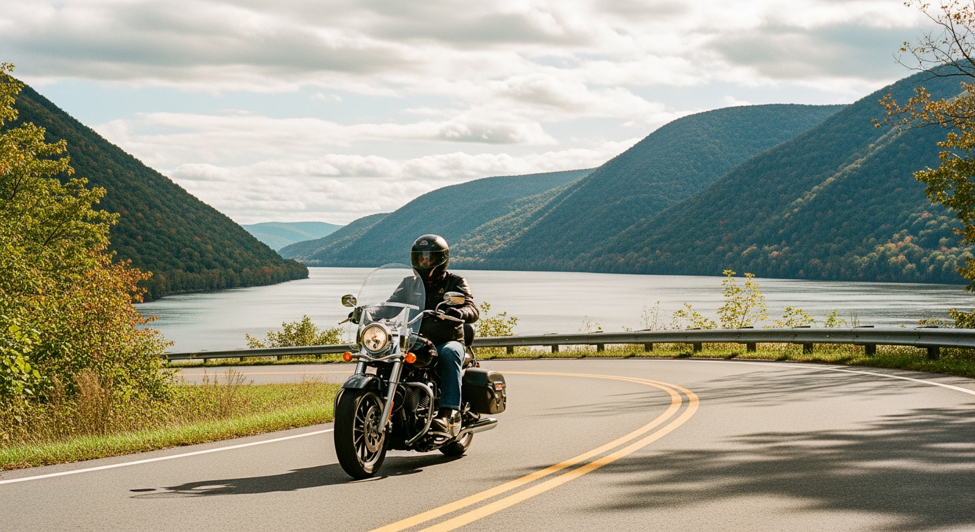 Hudson Highlands motorcycle road