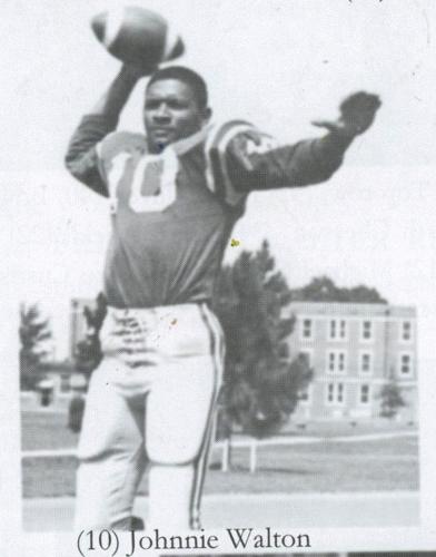 Johnnie Walton Football action at Bush Stadium in Indianapolis, 1969