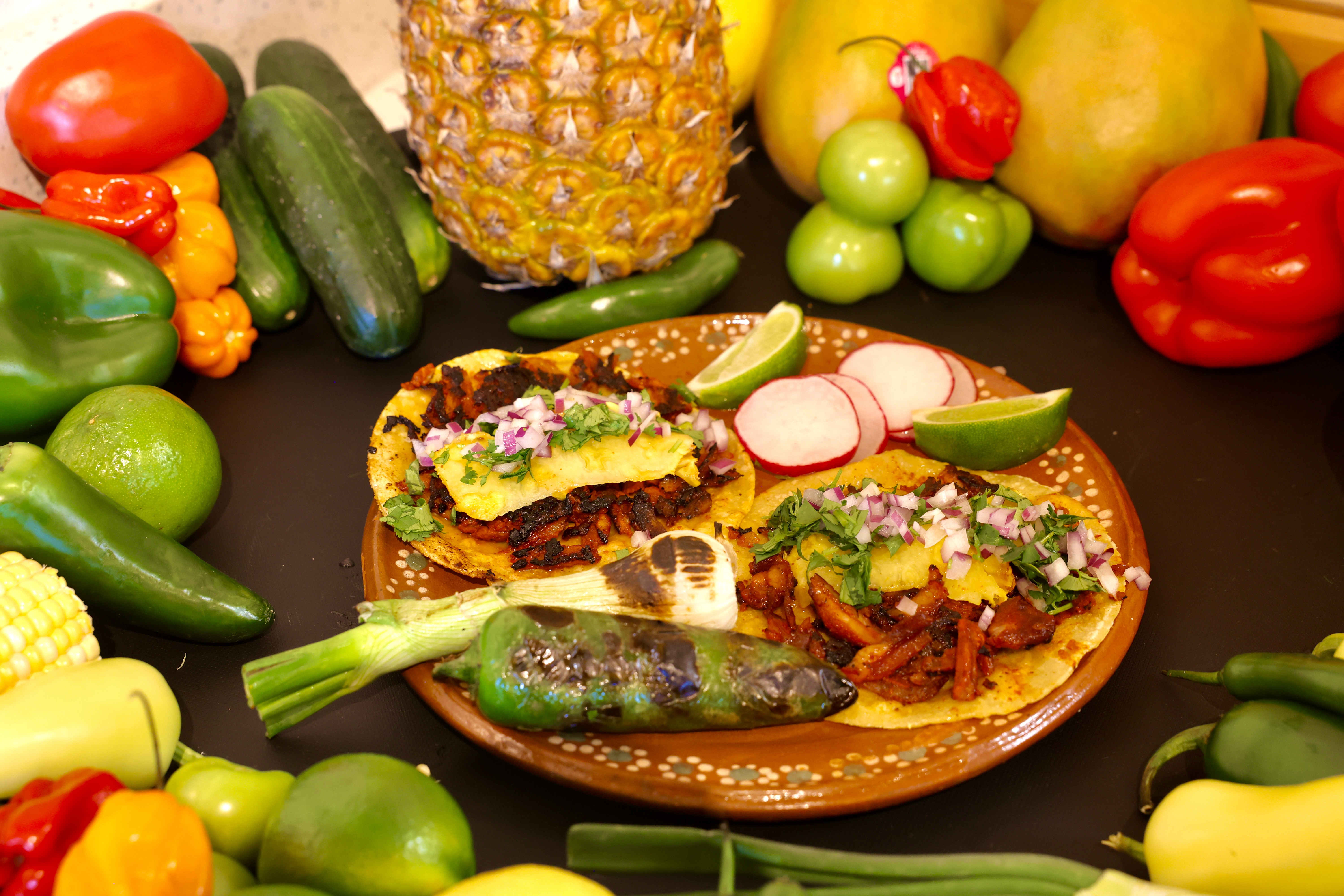 Handcrafted Mexican dishes