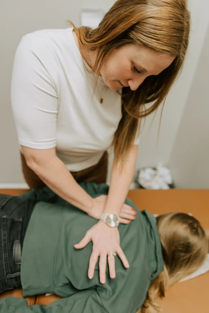 Chiropractic care adjustment