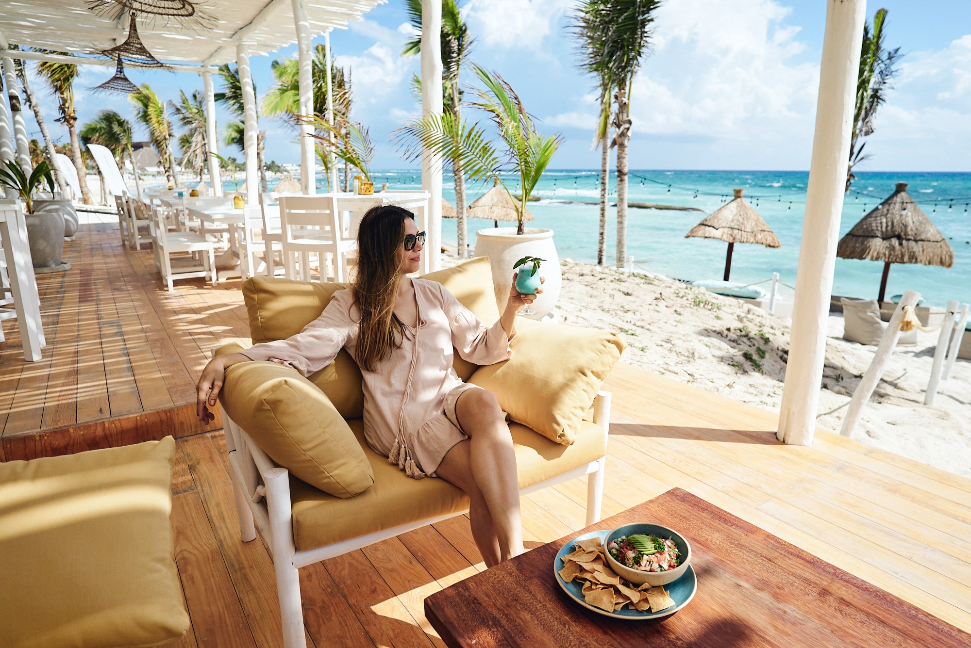Beach Club dentro de Tulum Country Club
