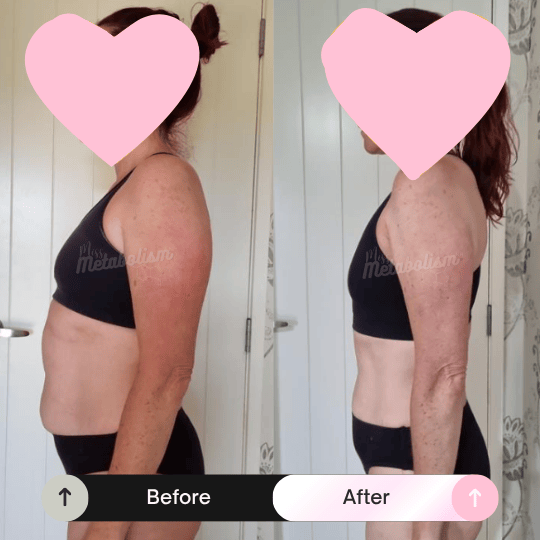 Client before and after transformation