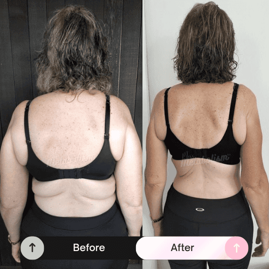 Client before and after transformation