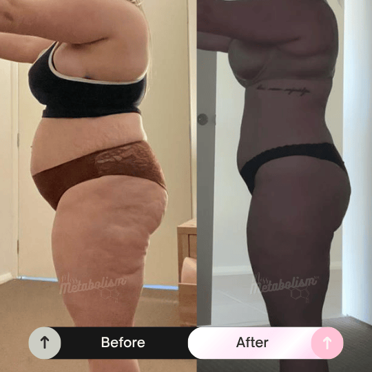 Client before and after transformation