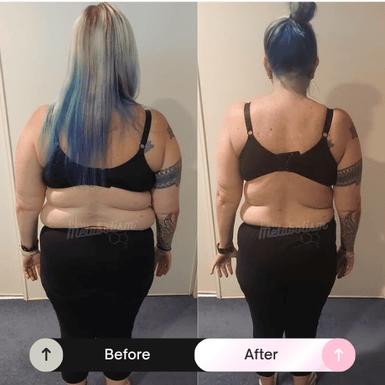 Client before and after transformation