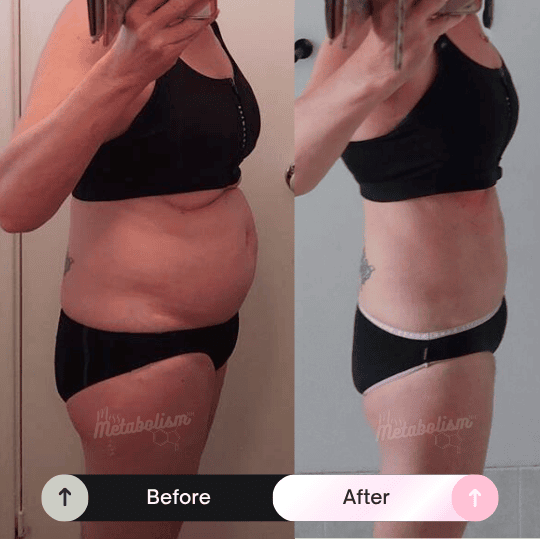 Client before and after transformation
