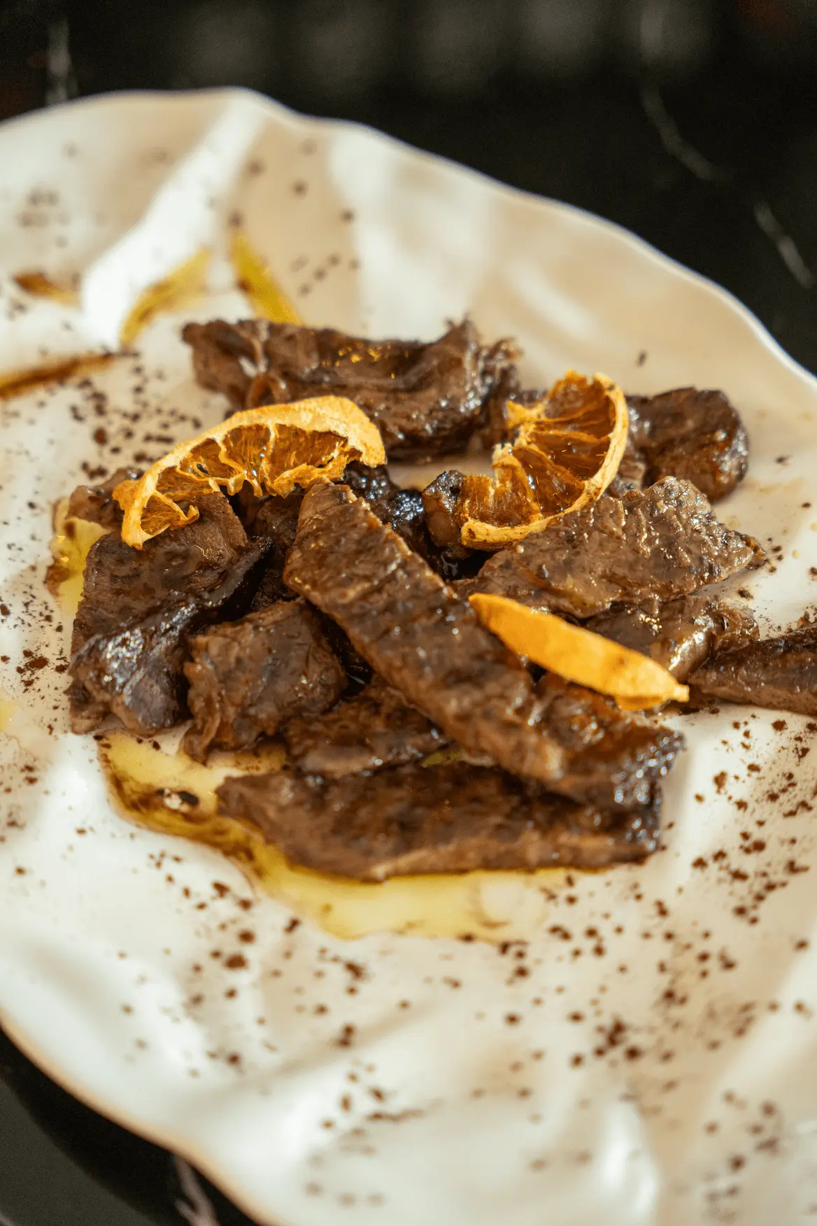 La tagliata ai profumi di agrumi