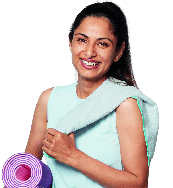 Woman enjoying an active lifestyle