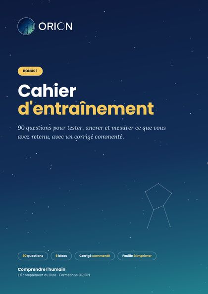 Couverture : Cahier d'entraînement