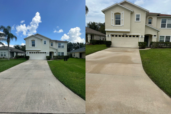 Clean home after H2O pressure washing