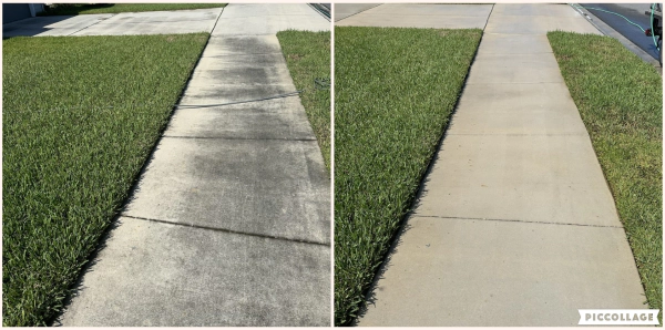 H2O pressure washing job in St. Johns County FL