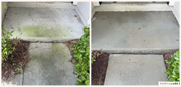 H2O pressure washing job in St. Johns County FL
