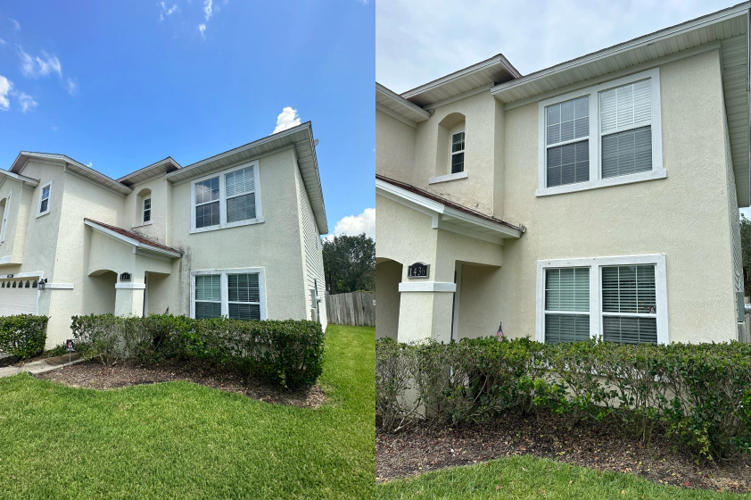H2O pressure washing job in St. Johns County FL