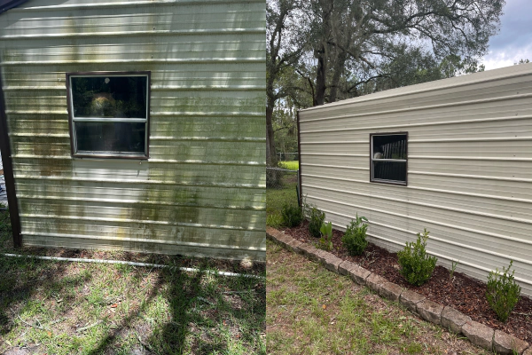 H2O pressure washing job in St. Johns County FL
