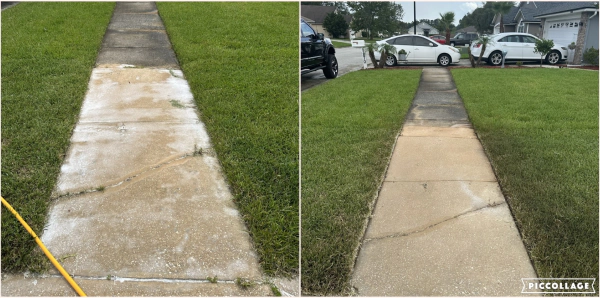 H2O pressure washing job in St. Johns County FL
