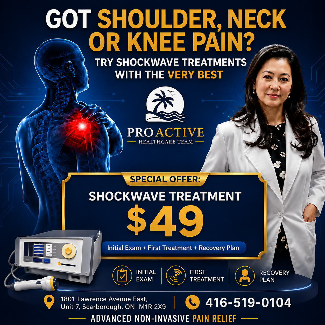 Shockwave treatment ad creative