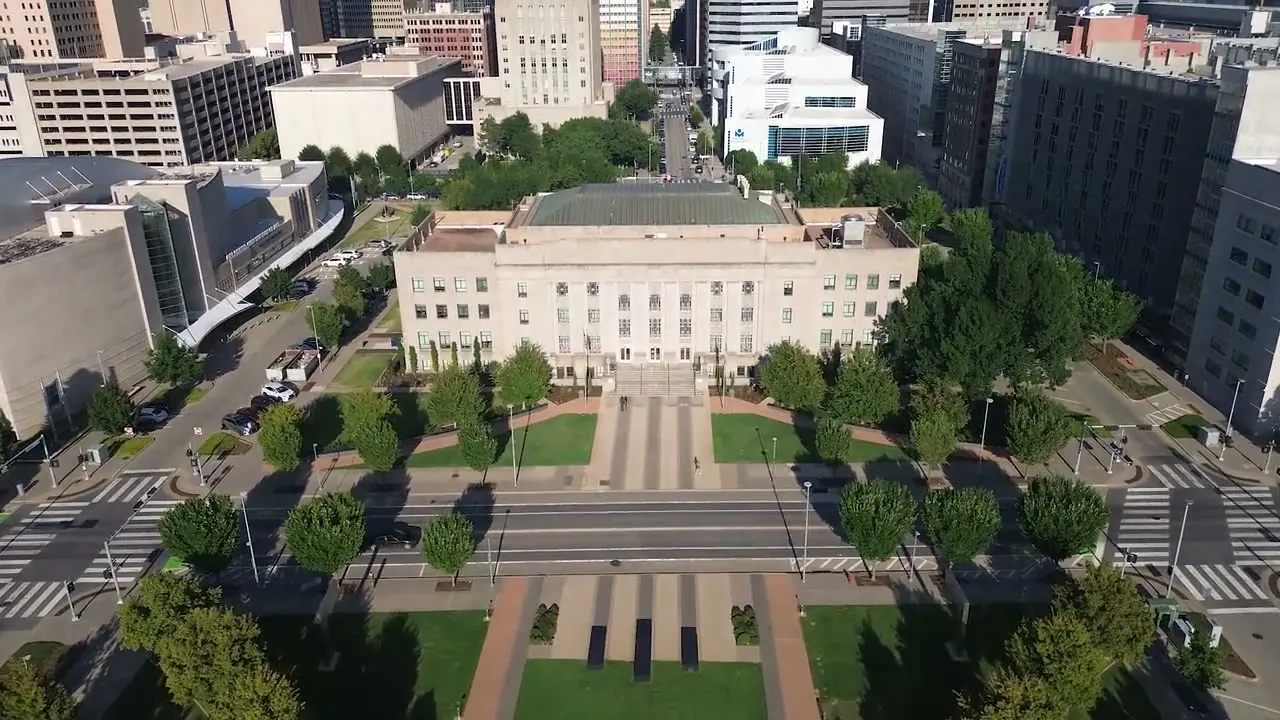 Oklahoma City Hall — Aerial film video preview