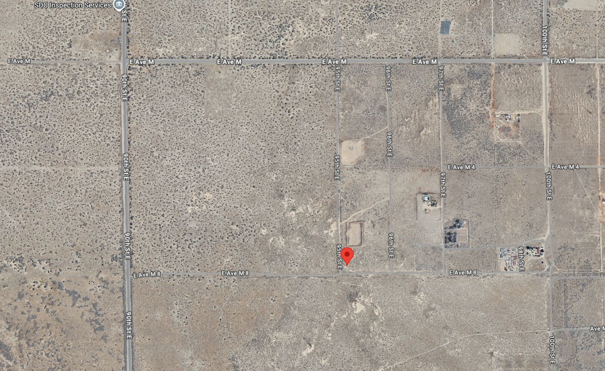 Satellite view of parcel