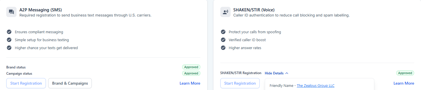 A2P 10DLC Registration — Credit Repair Agency